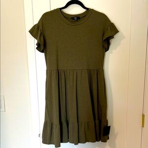 Lulus Ruffle Shirt Dress